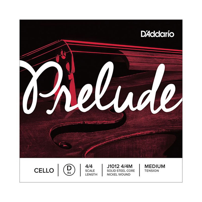 D'Addario J1012 4/4M Prelude Cello 4/4 Medium Tension Single D String